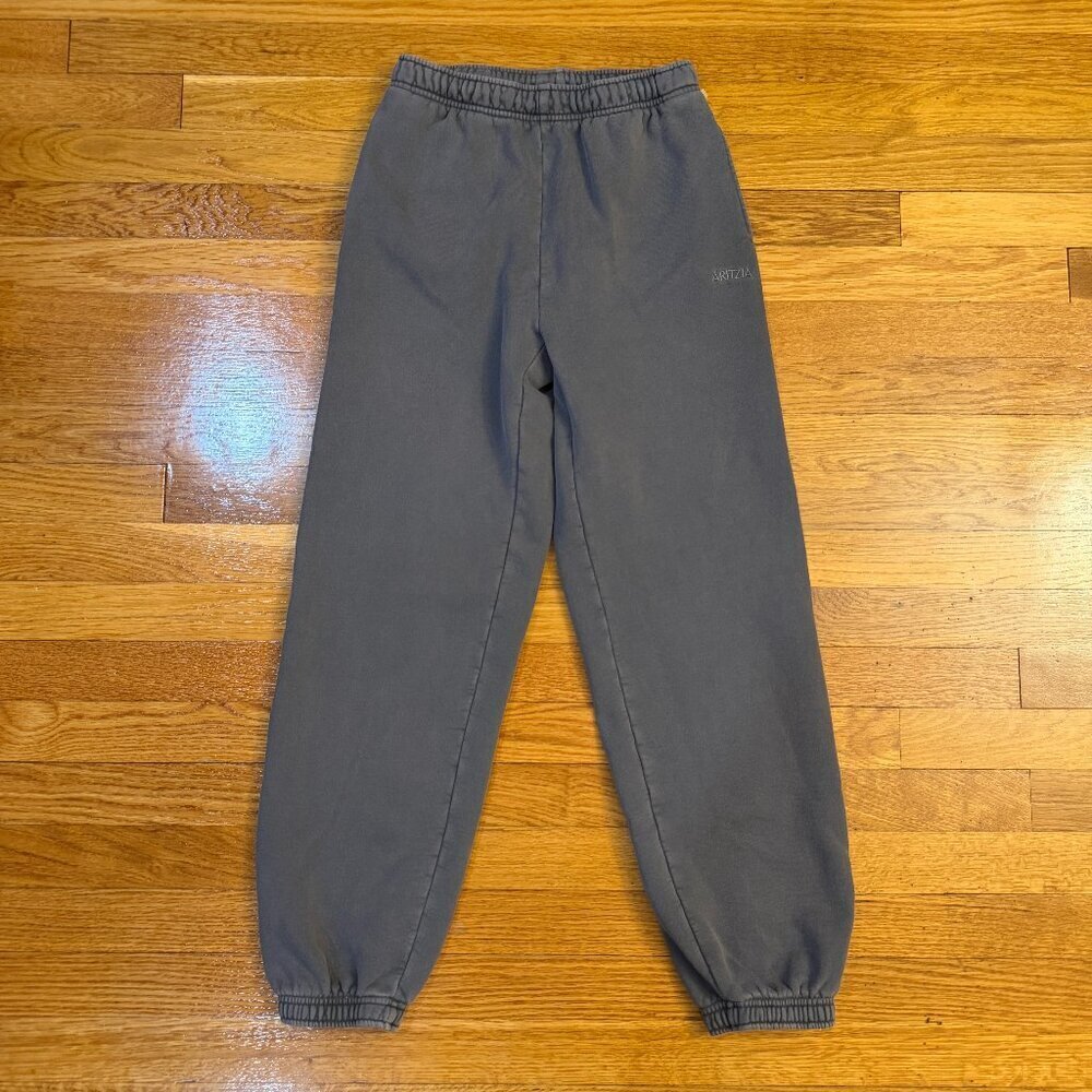 Aritzia Sweatfleece Cozy Fleece Mega Fit Sweatpants in Gray (GD Coal) - Size 2XS